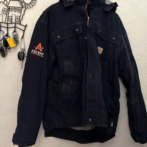 Carhartt Large insulated FR coat with detachable hood